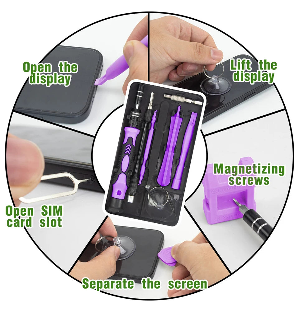 115-in-1 Precision Screwdriver Set | 98 Magnetic Bits | Phone, Laptop & Electronics Repair Kit