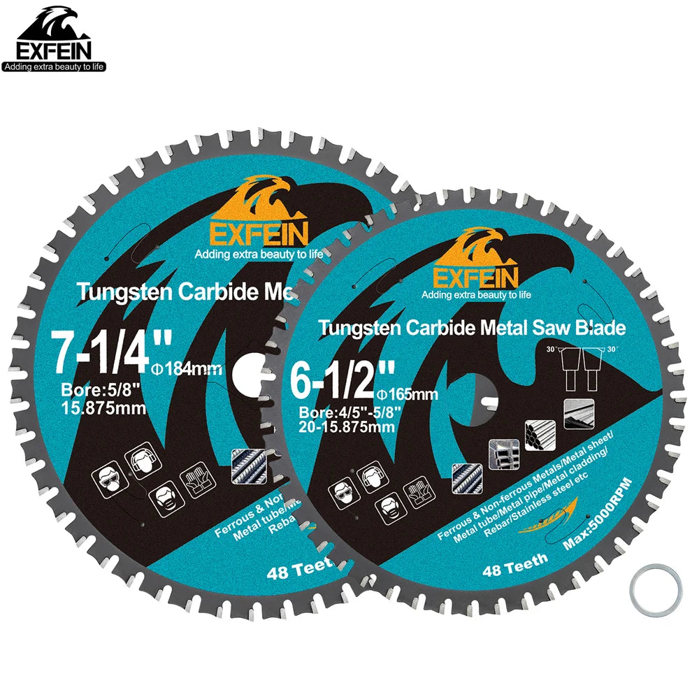 Carbide FTG Alloy Saw Blade – 165/184/254/305/355mm for Stainless Steel, Timber & Sheet Metal