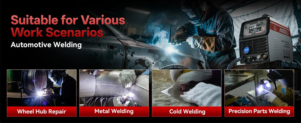 ANDELI TIG-205PRO 200A AC/DC Multiprocess TIG Welder with Pulse