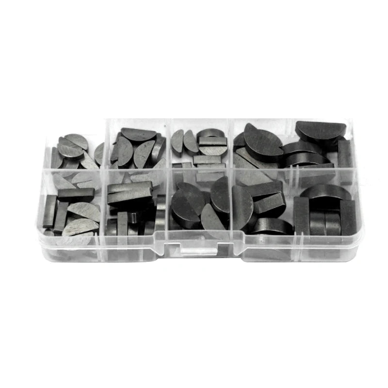 Carbon Steel Parallel Key & Woodruff Key Assortment Kit | M3–M6 | 80pc or 140pc