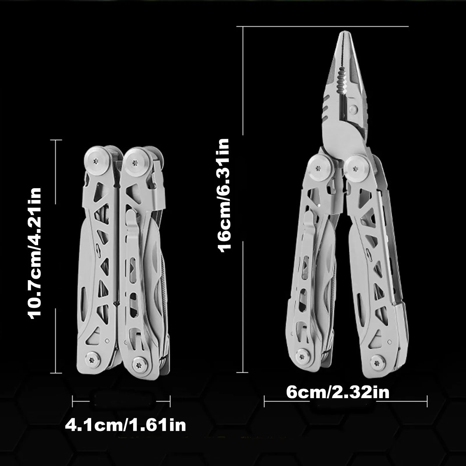 Lightweight Folding Multi-Tool Pliers – Camping & EDC Survival Gear