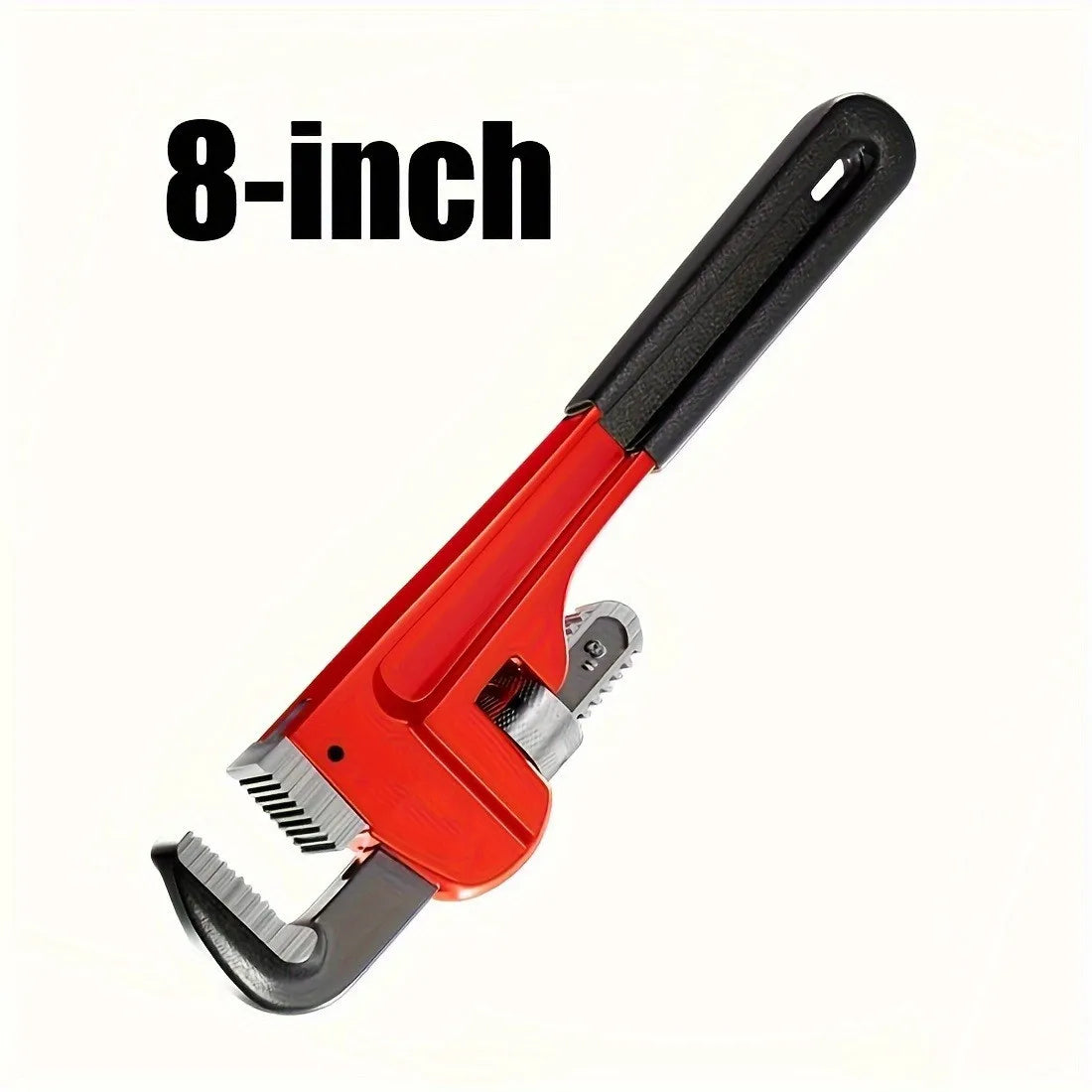 Heavy-Duty Adjustable Pipe Wrench – Heat Treated Steel, 8", 10" or 12"