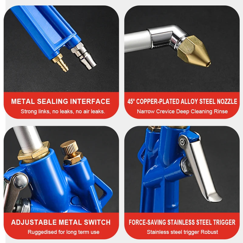 Pneumatic Cleaning & Spray Gun – High-Pressure Air & Water Dual-Purpose with Adjustable Nozzle