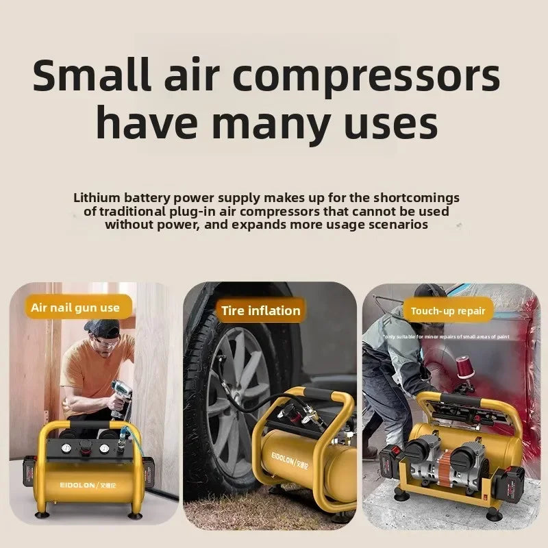 Cordless Lithium Battery Air Compressor | 9L Portable High-Pressure Pump
