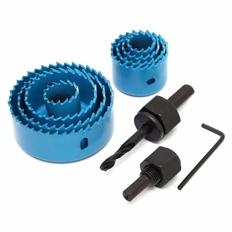 11pc Carbon Steel Hole Saw Set 19–64mm with Case