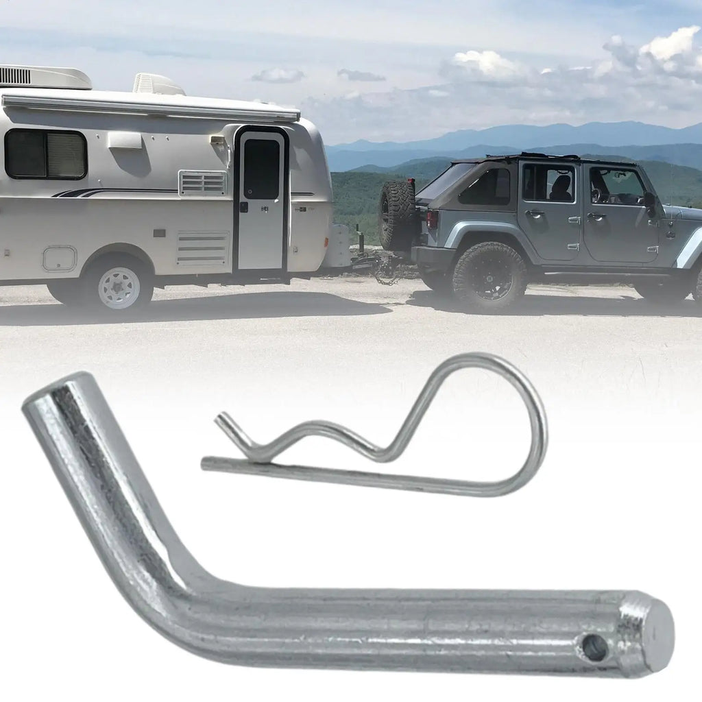 5/8" Zinc Tow Hitch Pin & Clip Set – Anti-Vibration Receiver Pin for Trailers, Trucks & Tractors