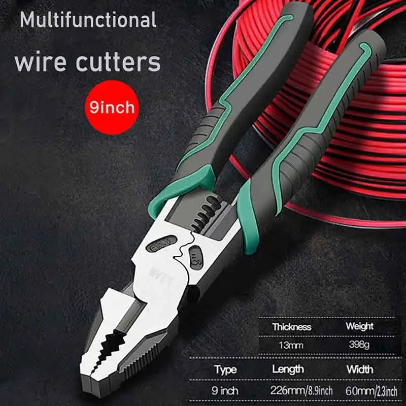 XMSJ Heavy Duty Wire Cutters & Pliers – Diagonal, Needle-Nose & Combination, Singles or 3-Piece Set