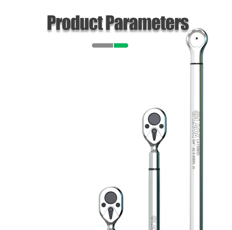 LAOA Digital Torque Wrench with LCD Display – Professional Precision, 0.3–1000N.m (LA156006)