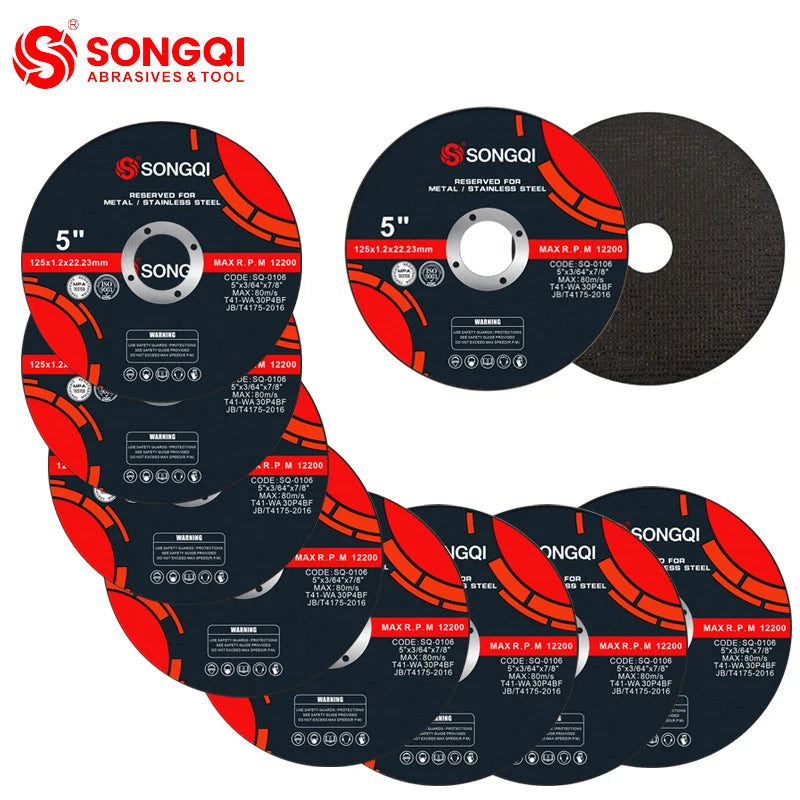 125mm Ultra-Thin Angle Grinder Cutting Discs – Metal & Stainless Steel, 1.2mm (15, 25 or 50 Pack)