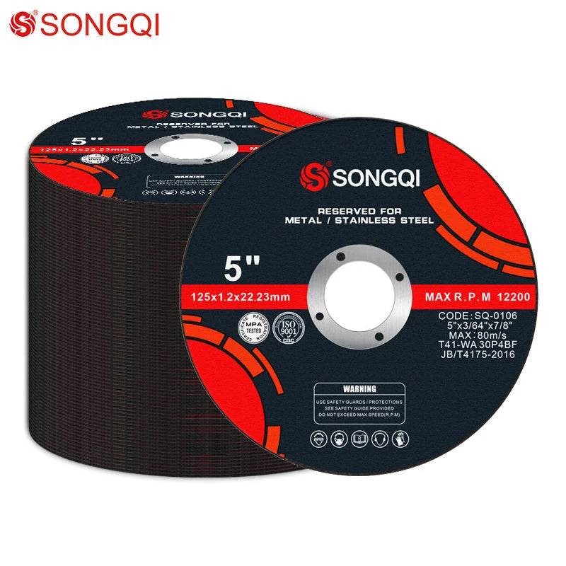 125mm Ultra-Thin Angle Grinder Cutting Discs – Metal & Stainless Steel, 1.2mm (15, 25 or 50 Pack)