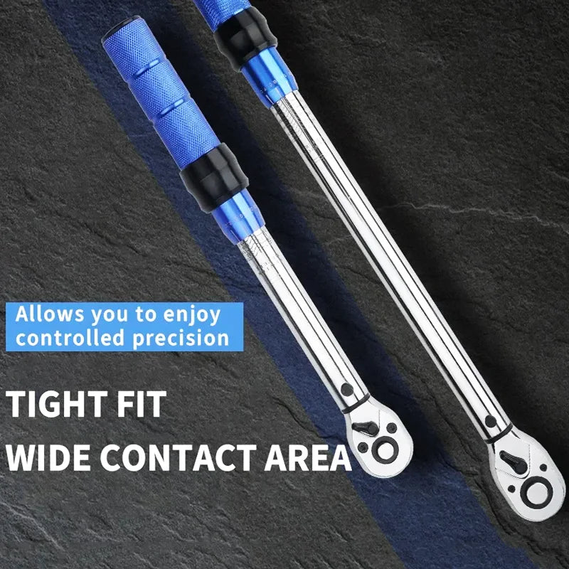 Realmote Bidirectional Ratchet Torque Wrench – 1/4", 3/8" & 1/2" Drive, ±3% Precision, CR-V Steel
