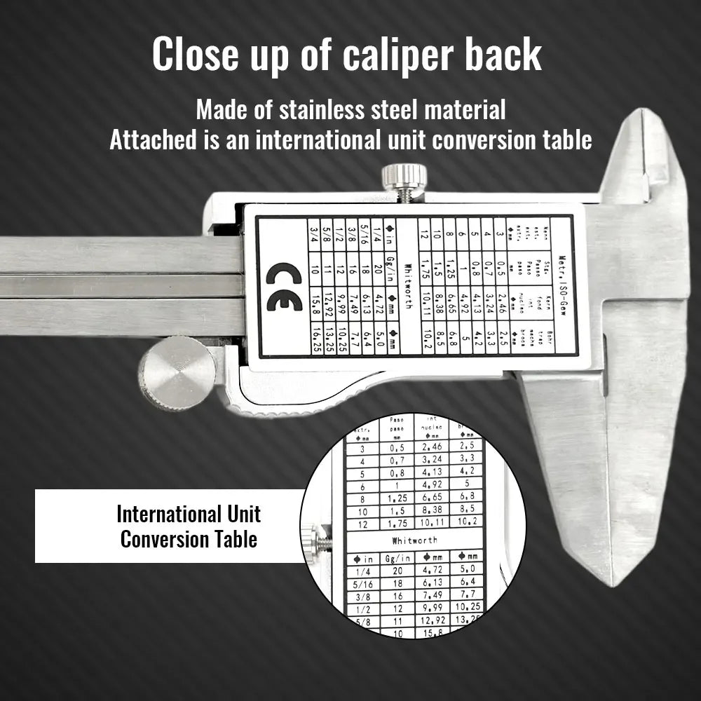 150mm Digital Vernier Caliper – Stainless Steel 0.01mm Precision Measuring Tool