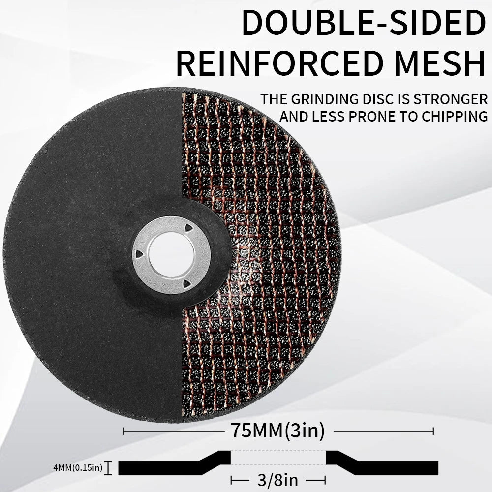 SI FANG 75mm Resin Grinding Wheels for Angle Grinder – Metal Polishing & Grinding (2-35 Pack)