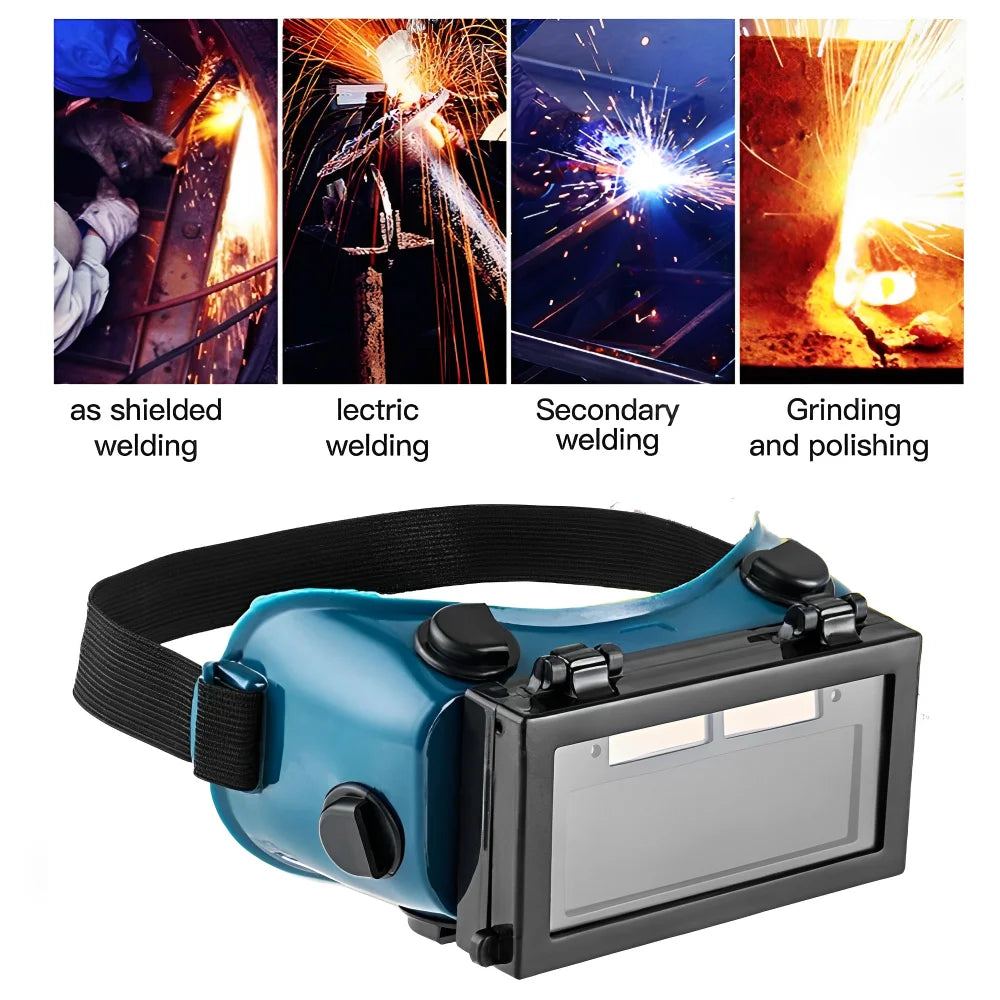 Solar Auto-Darkening Welding Goggles | DIN 9-13 | MIG TIG ARC | Dimming & True Colour Lens