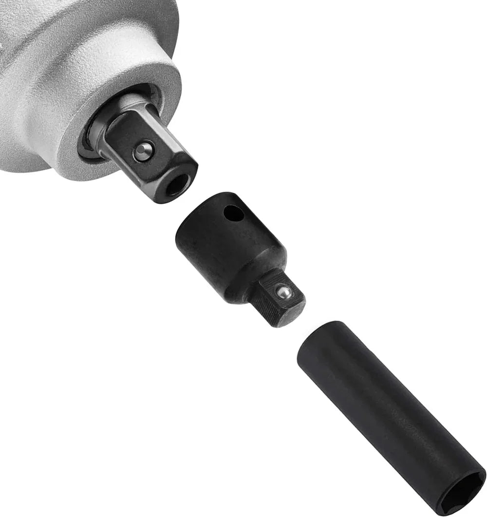4pc Impact Socket Adapter & Reducer Set | 1/4", 3/8" & 1/2" Drive Conversions
