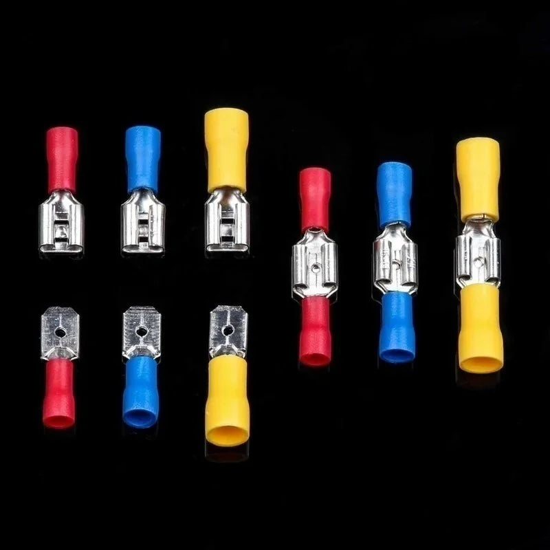 Insulated Wire Connector Kit – Assorted Crimp Terminals & Spade Connectors, 102–480pc