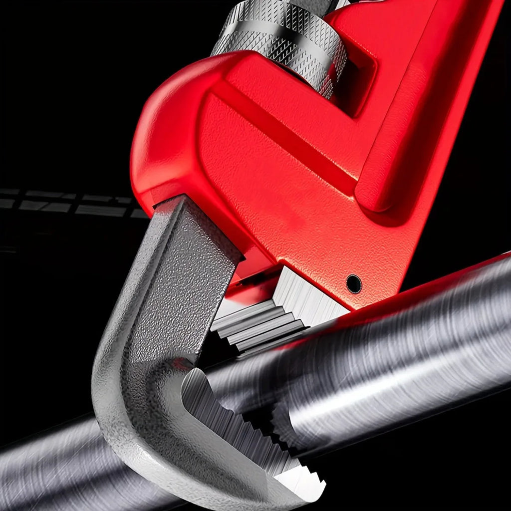 Heavy-Duty Adjustable Pipe Wrench – Heat Treated Steel, 8", 10" or 12"