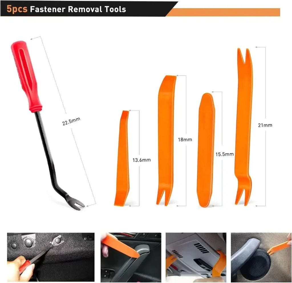 Car Fastener Clip Kit – Push Retainer Pins & Rivets (100 to 925 pcs)