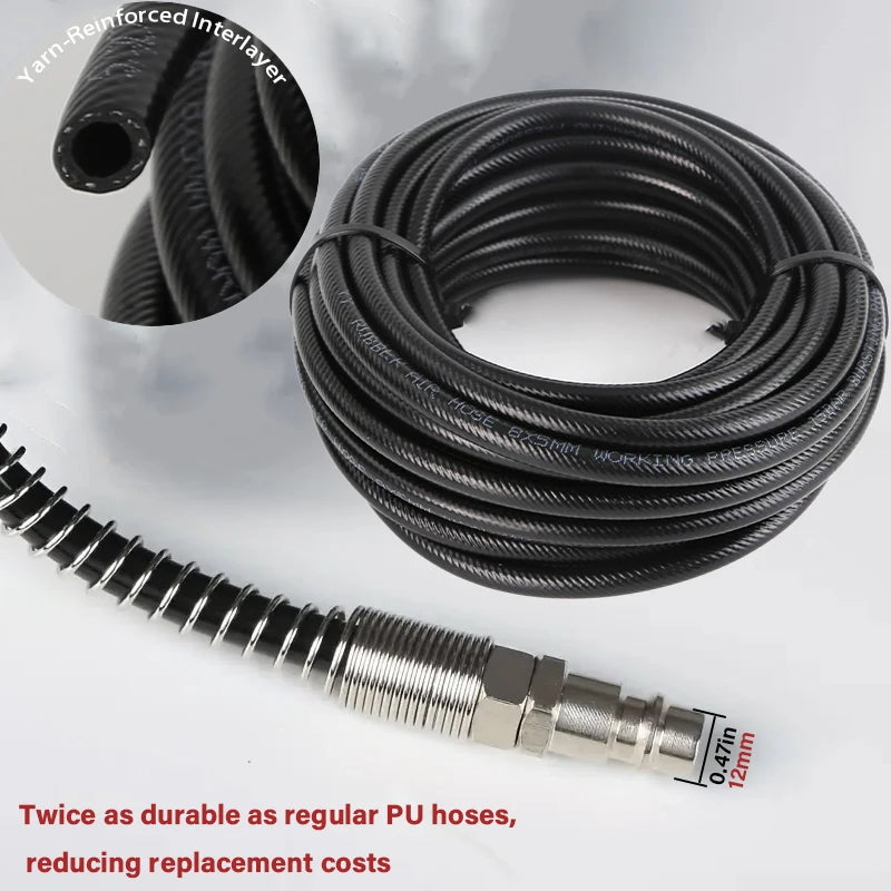 Braided High-Pressure Air Compressor Hose 8×5mm – Reinforced PVC Air Hose for Compressors