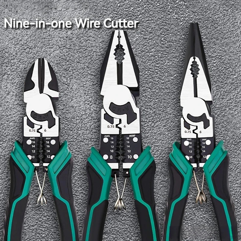 XMSJ Heavy Duty Wire Cutters & Pliers – Diagonal, Needle-Nose & Combination, Singles or 3-Piece Set