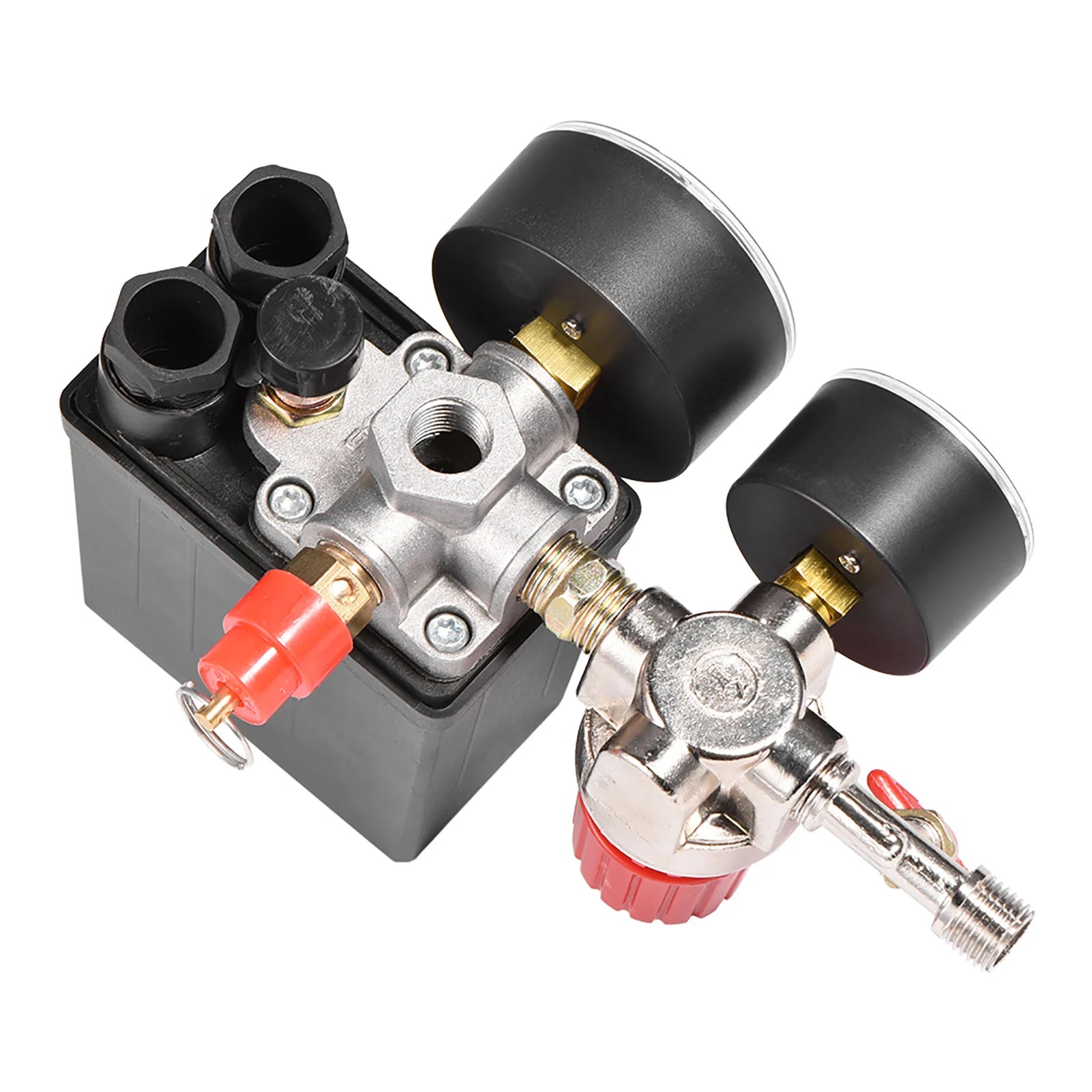 Air Compressor Pressure Switch & Control Valve Regulator with Gauges