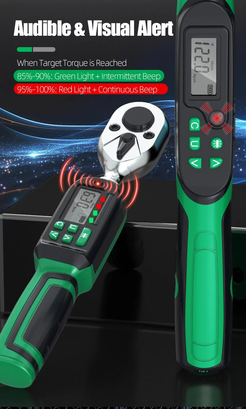 LAOA Digital Torque Wrench with LCD Display – Professional Precision, 0.3–1000N.m (LA156006)