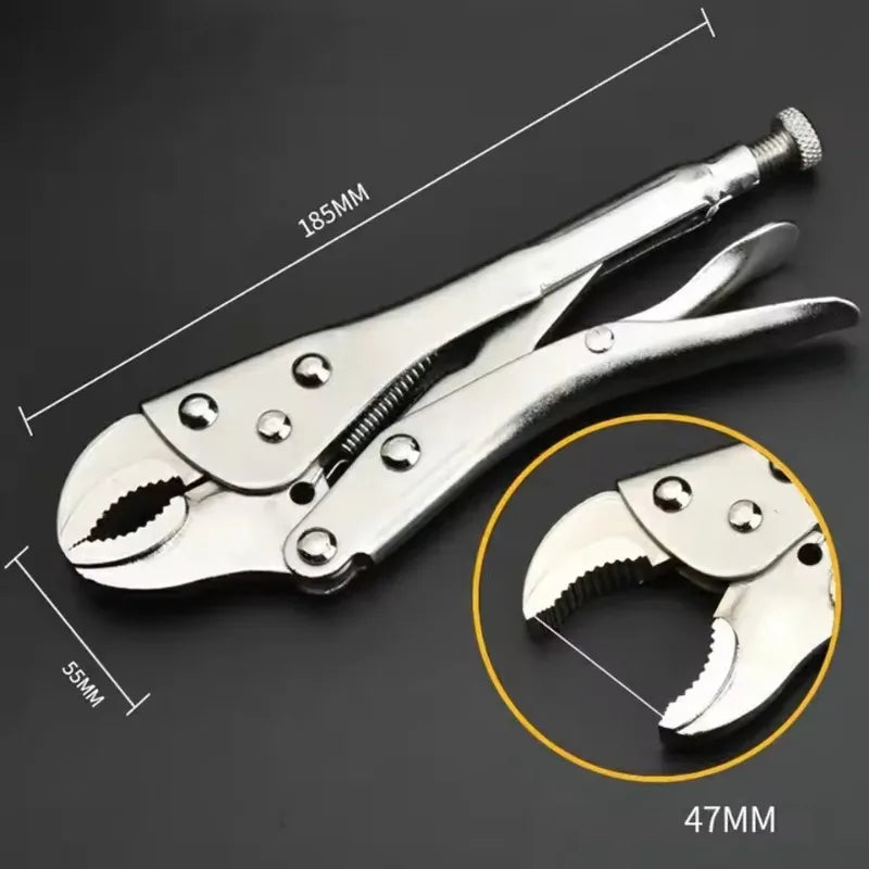 Chrome Vanadium Pressure Pliers – Multifunctional C-Type (5in & 10in)