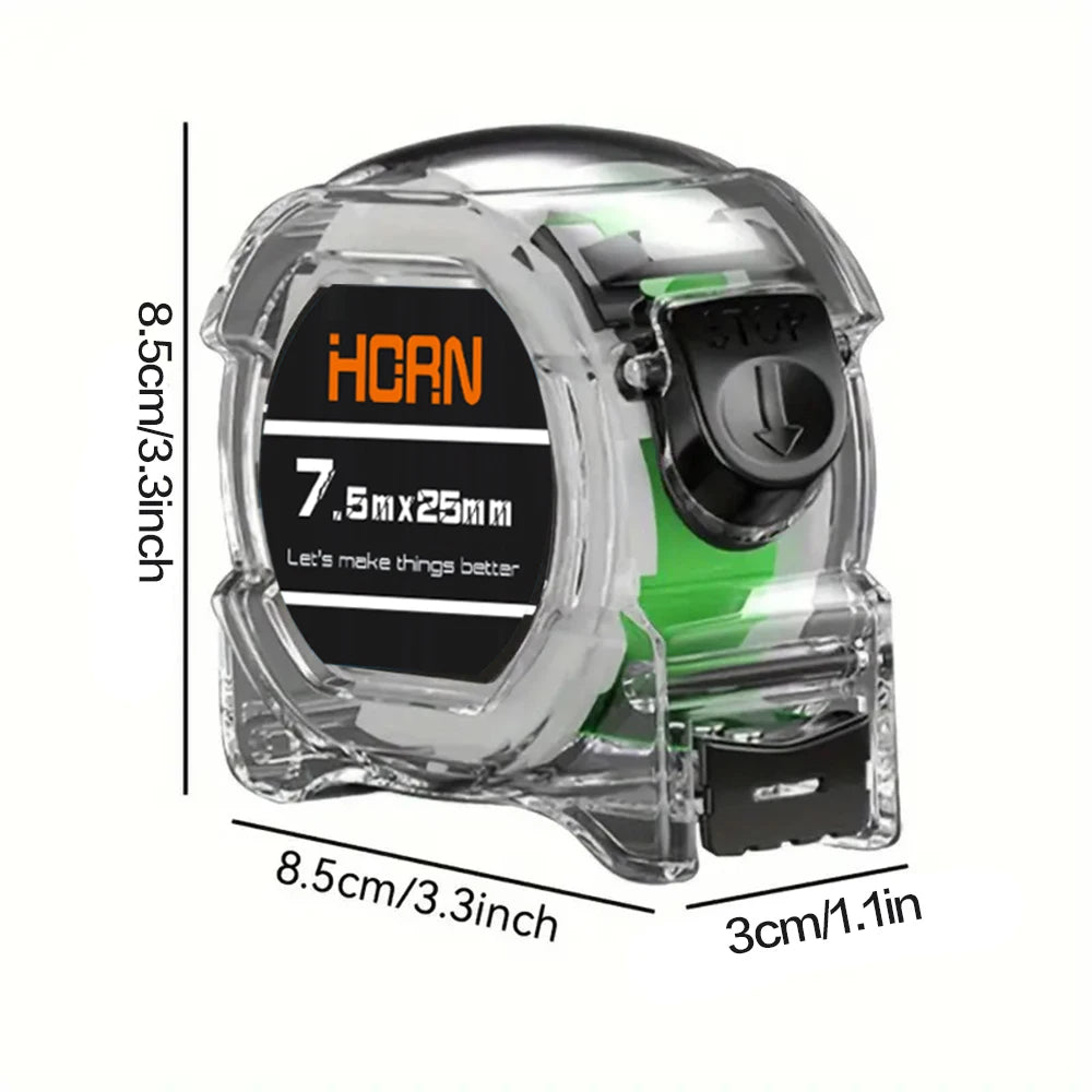 Professional Fluorescent Tape Measure - High-Visibility Measuring Tool
