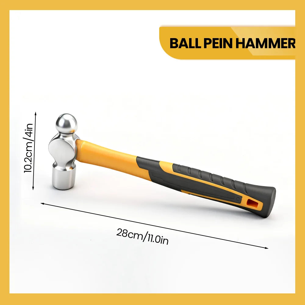AIRAJ Multifunctional Hammer Set – Shock Reduction Grip | Octagonal, Claw, Rubber Mallet