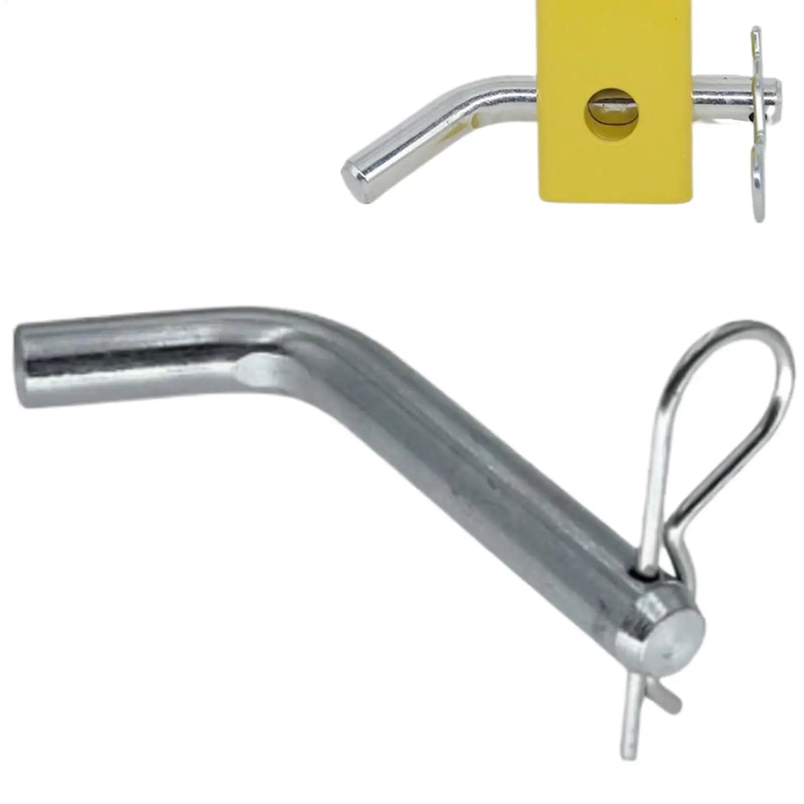 5/8" Zinc Tow Hitch Pin & Clip Set – Anti-Vibration Receiver Pin for Trailers, Trucks & Tractors