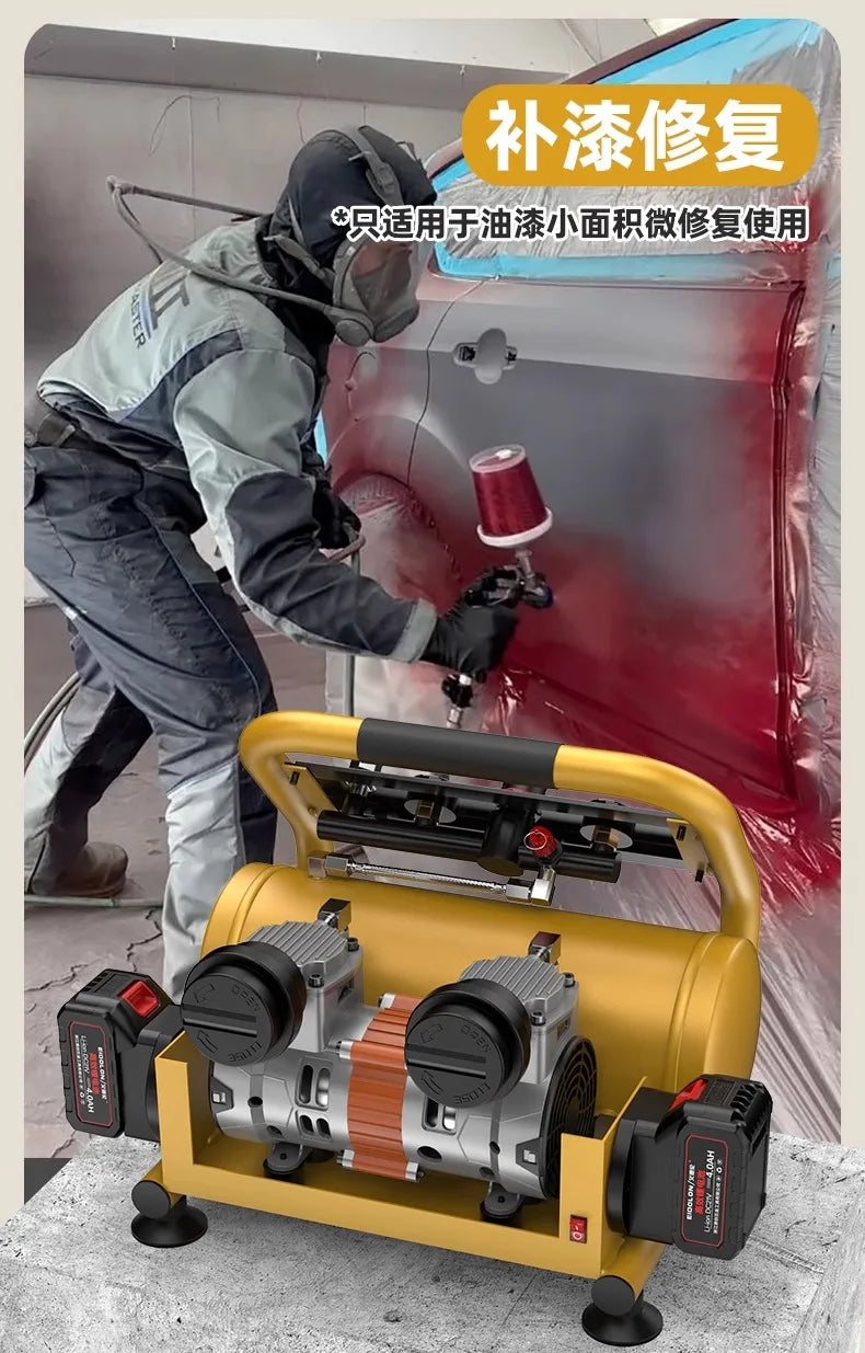 Cordless Lithium Battery Air Compressor | 9L Portable High-Pressure Pump
