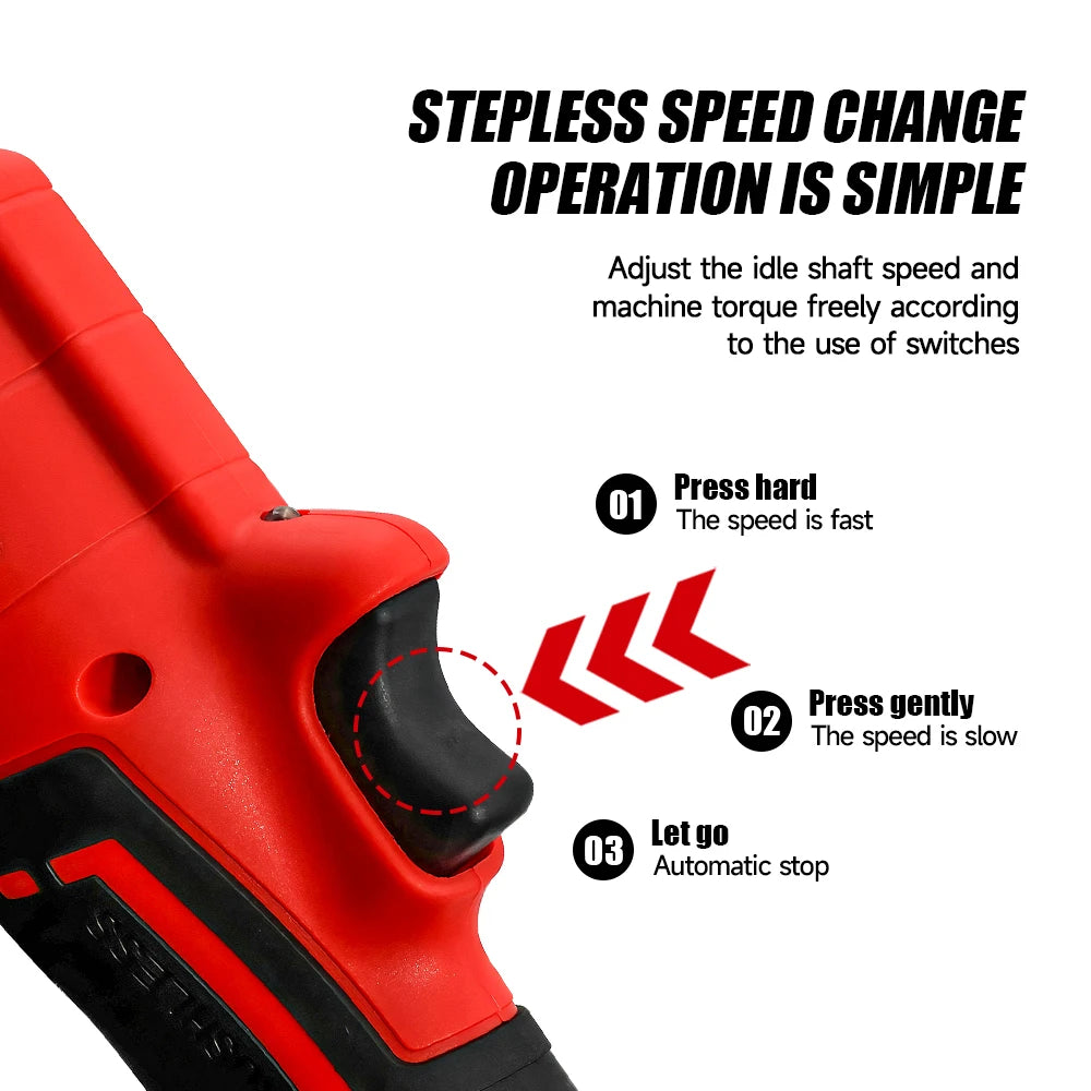 M-WALK 18V Cordless Brushless Ratchet Wrench – Right Angle, 80Nm, 1/2" & 3/8" Drive