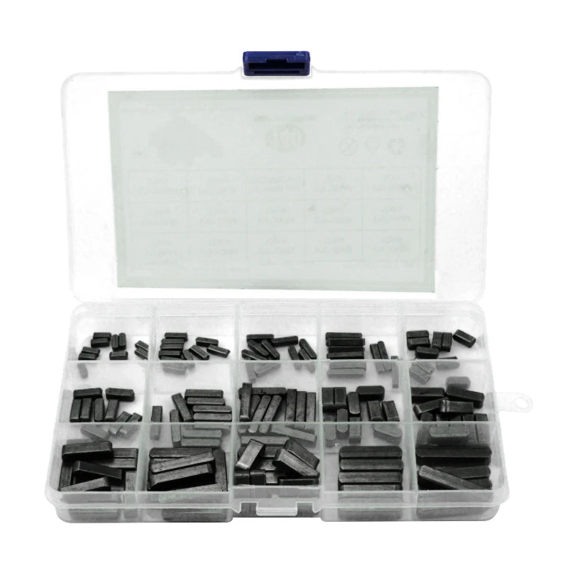 Carbon Steel Parallel Key & Woodruff Key Assortment Kit | M3–M6 | 80pc or 140pc