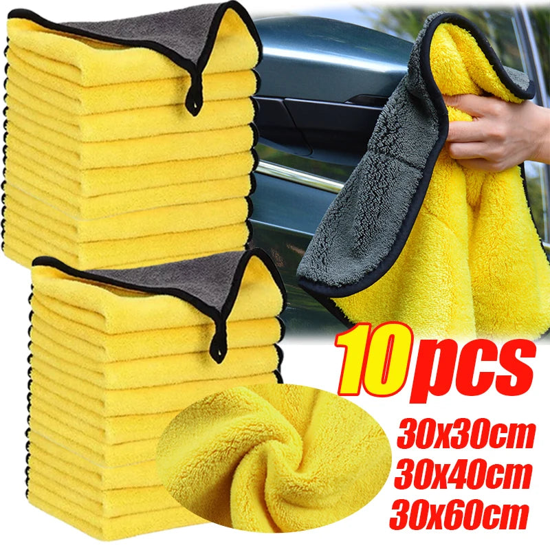 Microfibre Car Wash Towels | Multi-Pack | 30x30, 30x40 & 30x60cm | Scratch-Free Cleaning Cloth