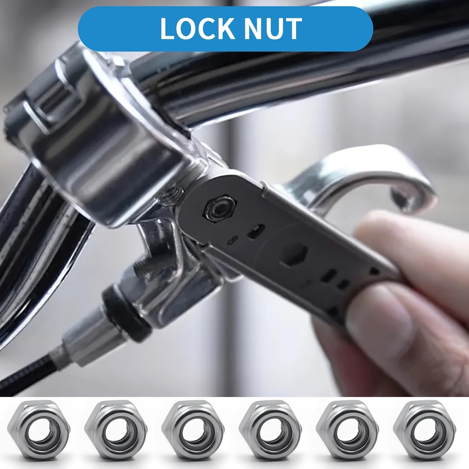 Hex Lock Nut Assortment M3–M10 – Galvanised Anti-Loosening Locknuts (40, 42, 200 or 220 Pack)