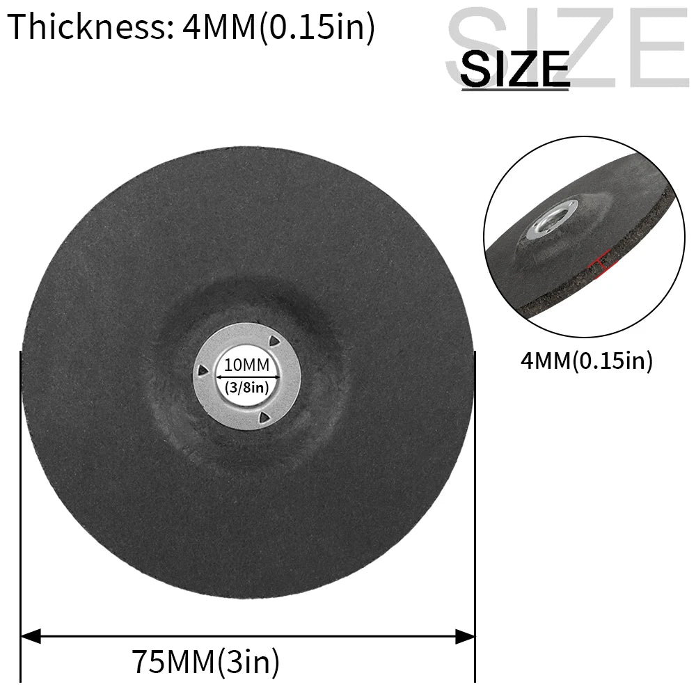 SI FANG 75mm Resin Grinding Wheels for Angle Grinder – Metal Polishing & Grinding (2-35 Pack)