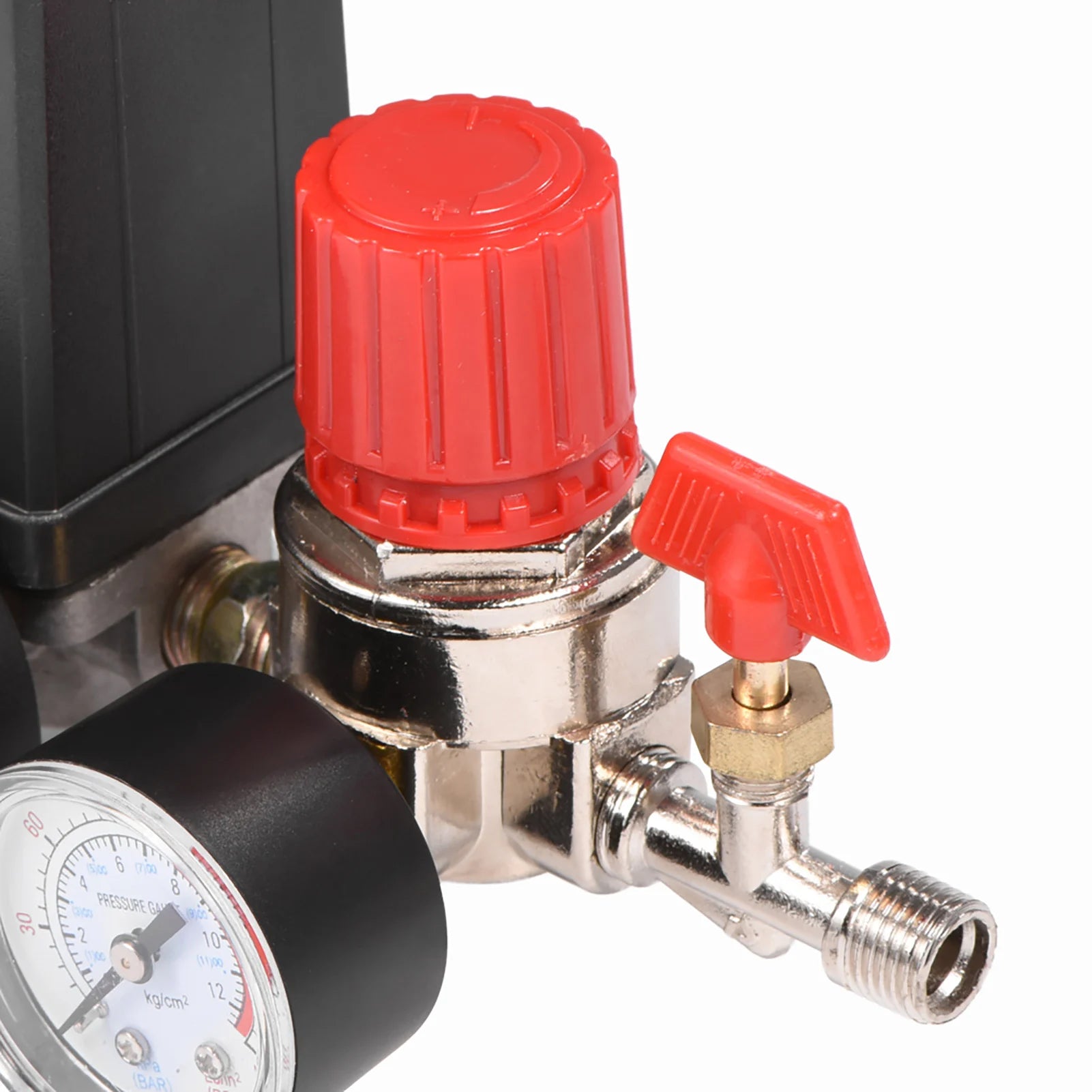 Air Compressor Pressure Switch & Control Valve Regulator with Gauges