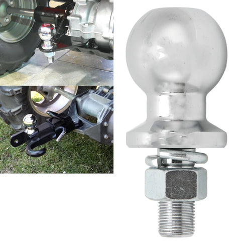2" Trailer Hitch Ball – 3/4" x 1-3/4" Shank, 3500LB Rated, Chrome Plated Steel
