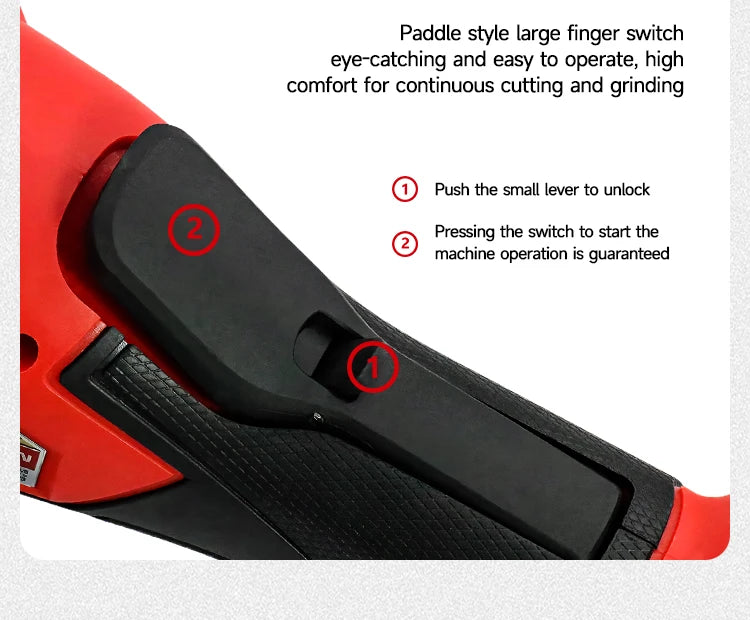 M-WALK 18V Brushless Angle Grinder – 8500RPM, 100mm or 125mm, Milwaukee M18 Compatible (Tool Only)