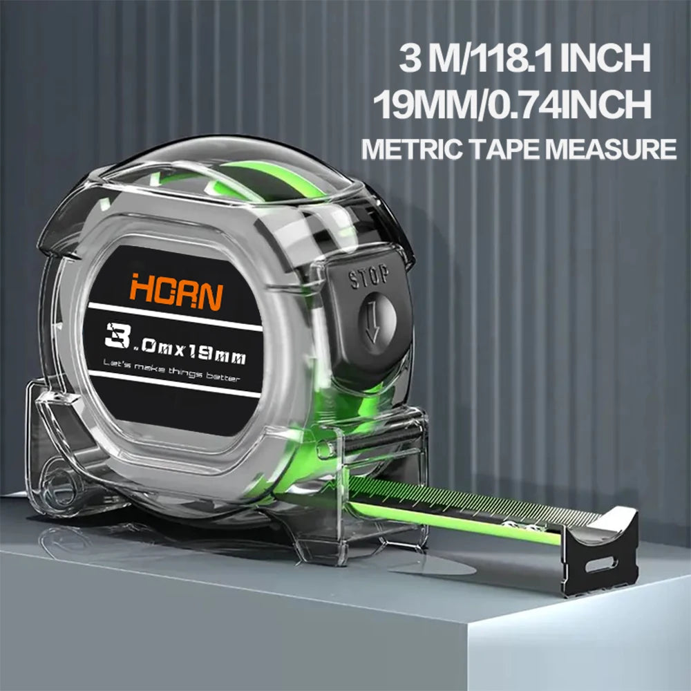 Professional Fluorescent Tape Measure - High-Visibility Measuring Tool
