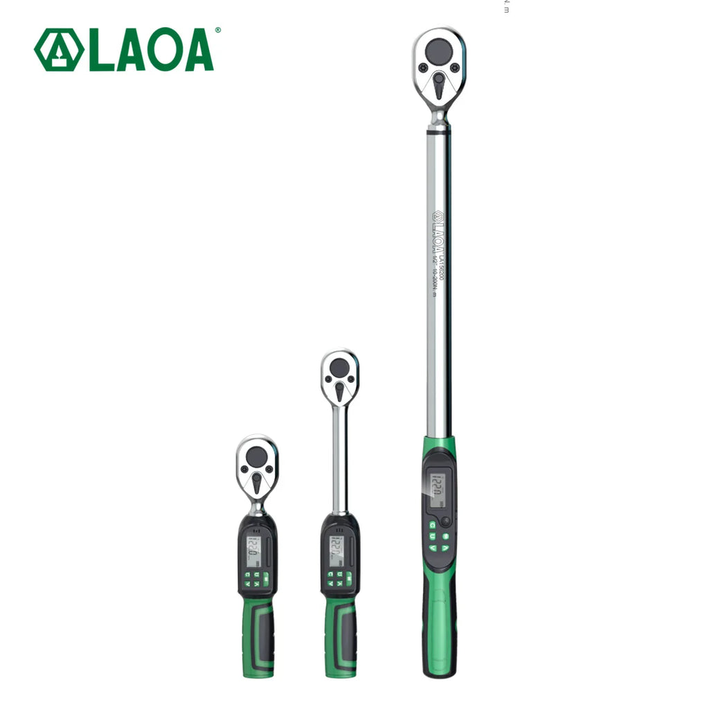 LAOA Digital Torque Wrench with LCD Display – Professional Precision, 0.3–1000N.m (LA156006)