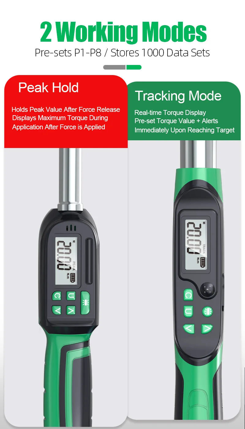 LAOA Digital Torque Wrench with LCD Display – Professional Precision, 0.3–1000N.m (LA156006)