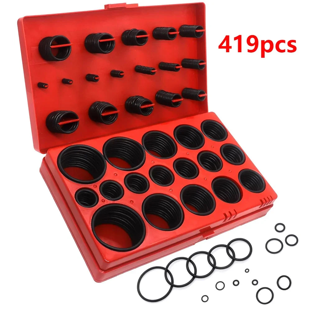 Nitrile Rubber O-Ring Assortment Kit – 32 Sizes (225pcs or 419pcs)
