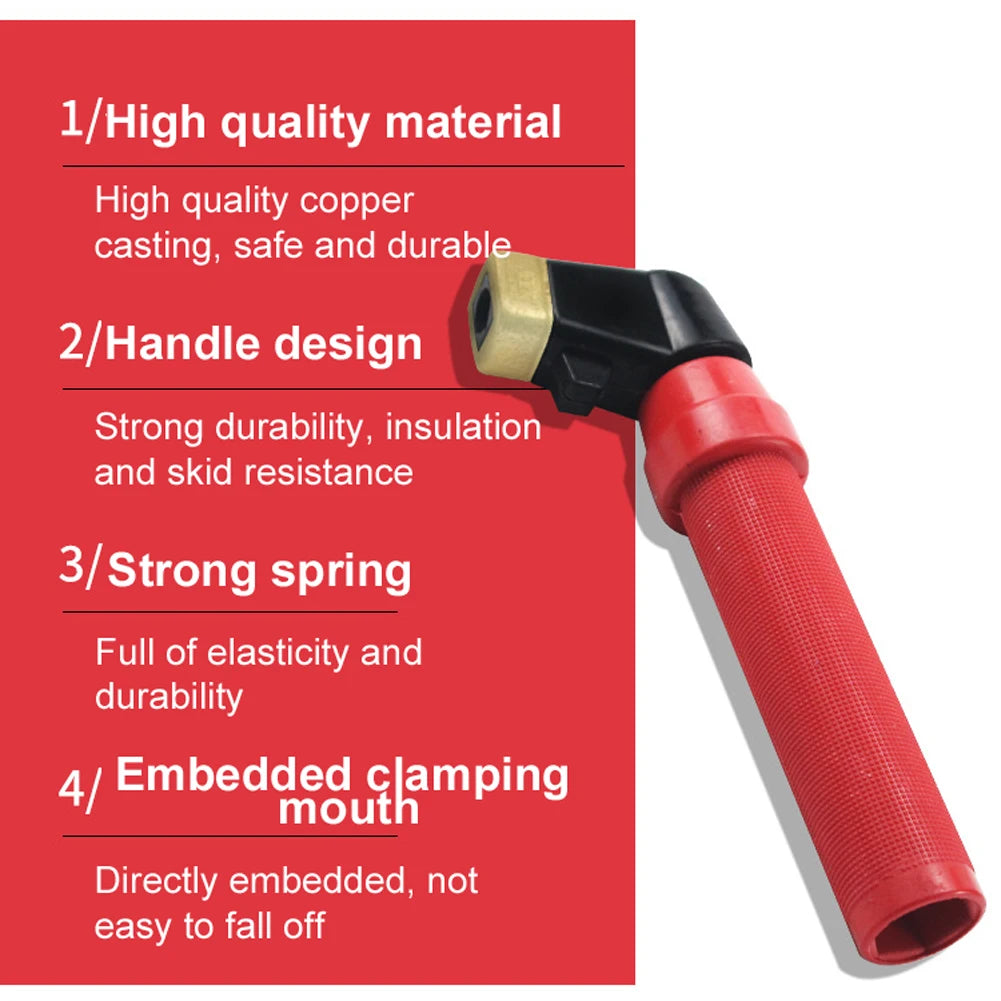Full Copper Welding Electrode Holder - Insulated Spring Handle