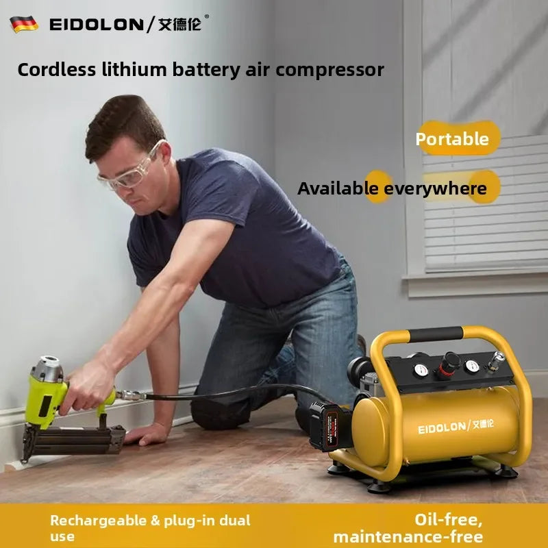 Cordless Lithium Battery Air Compressor | 9L Portable High-Pressure Pump