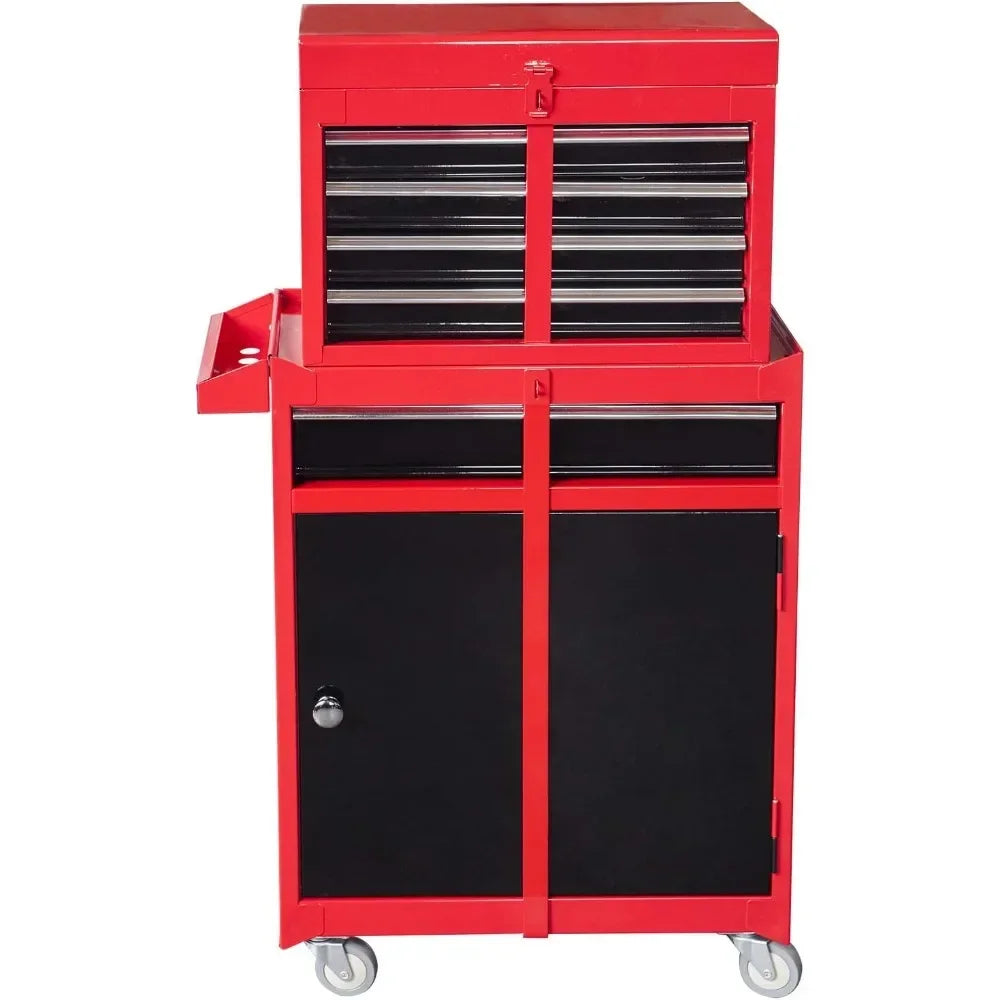 Torin Detachable 4-Drawer Rolling Tool Chest – Large Storage Cabinet for Garage & Workshop