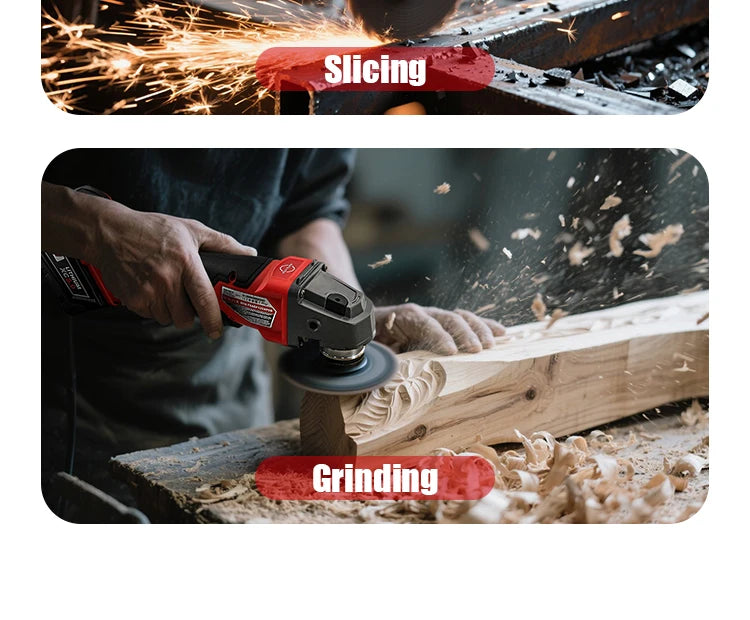 M-WALK 18V Brushless Angle Grinder – 8500RPM, 100mm or 125mm, Milwaukee M18 Compatible (Tool Only)