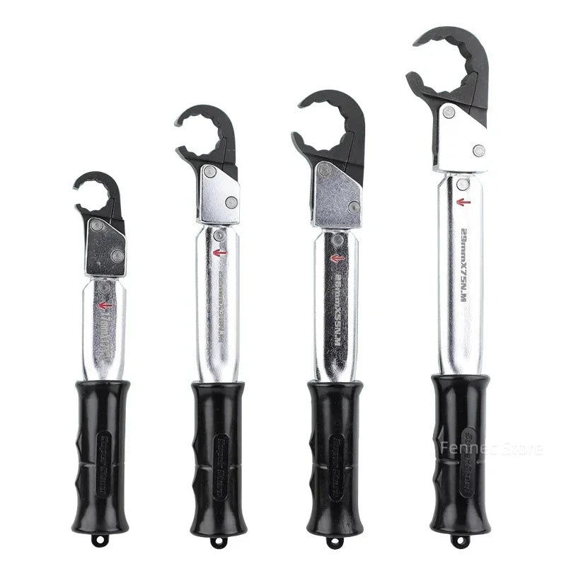 High-Precision Ratchet Torque Wrench Set – Open Type, Air Conditioning & Spark Plug Repair (17–29mm)