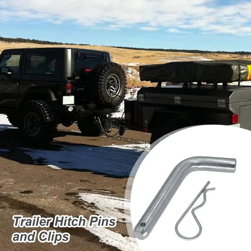 5/8" Zinc Tow Hitch Pin & Clip Set – Anti-Vibration Receiver Pin for Trailers, Trucks & Tractors