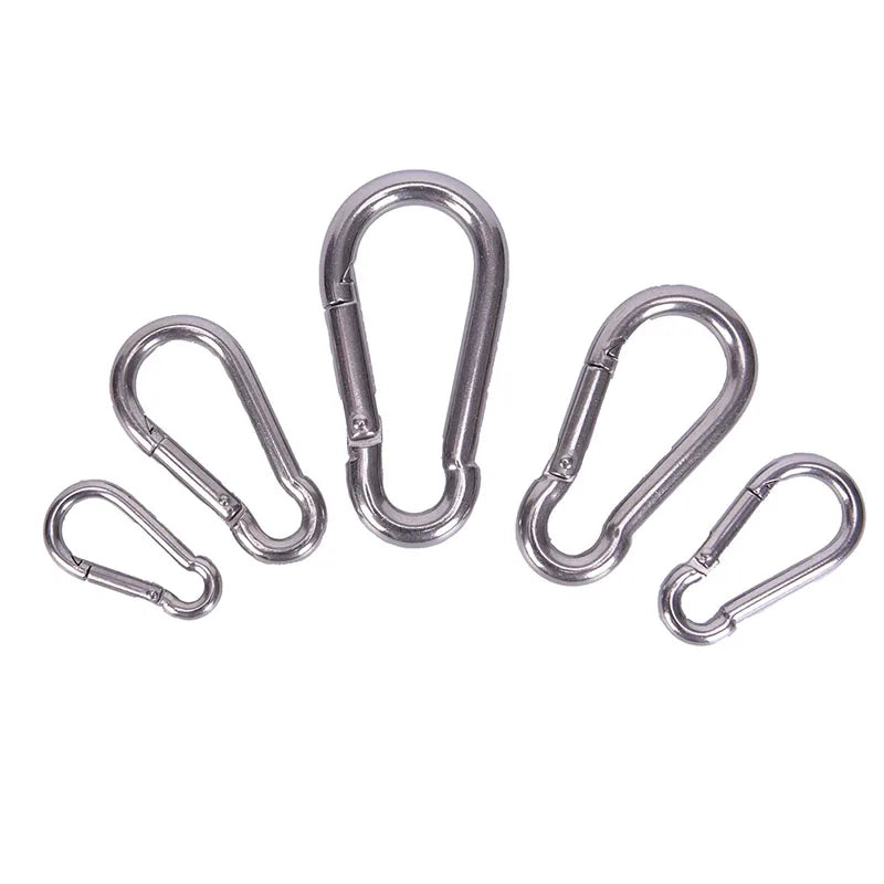 304 Stainless Steel Spring Snap Carabiner Hook